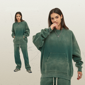 Sudadera Personalizada con Cuello Redondo, Lavado a la Piedra, Tie Dye, de Algodón, Manga Larga para Hombre - Product Image 1