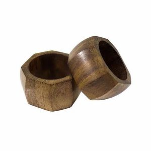 Anillo para servilletas de madera de acacia - hecho a mano en India, precio bajo al por mayor aquí - Product Image 1