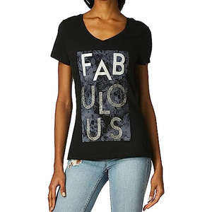 Fashion Heavyweight Custom Brand <b>Black</b> T-<b>Shirt</b> <b>Women's</b> Rhinestone T <b>Shirt</b> Short-Sleeved <b>Shirts</b> <b>For</b> <b>Women</b> - Product Image 5
