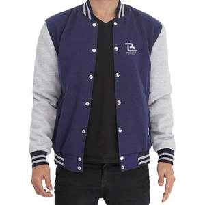 Chaqueta Universitaria de Invierno para Hombre con Mangas Clásicas en Contraste y Aislamiento Térmico - Product Image 1