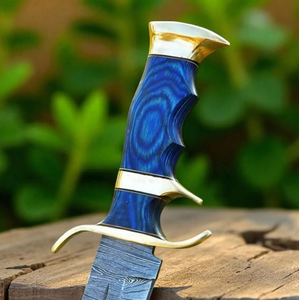 มีดเชฟเหล็กดามัสกัสทำด้วยมือปลอกหนังด้ามไม้เครื่องใช้ในเครื่องล้างจานใช้งานกลางแจ้งเป็นมิตรต่อสิ่งแวดล้อม - Product Image 5