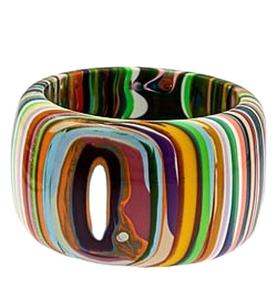 Brazalete de resina de estilo europeo para mujeres y niñas, brazalete de latón, joyería/brazalete de latón de resina, pulsera de joyería de moda, caja de regalo - Product Image 1