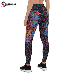 Leggings Deportivos de Cintura Alta para Mujer, de la Mejor Calidad, Sublimados, Transpirables, de Punto, para Entrenamiento, Gimnasio, Yoga - Product Image 2