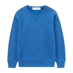 Haute qualité personnalisé enfants sweats à manches longues tricoté coton garçons et filles vêtements d'hiver en gros uni couleur unie doux - Product Image 1