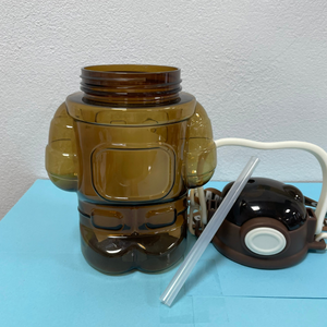 ขวดน้ำพลาสติกใสแบบ2024ที่กำหนดโลโก้เองปราศจากสาร BPA ขวดน้ำสำหรับออกกำลังกายในยิมกีฬา - Product Image 6