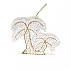 Decoración de Pared de Conchas Marinas y Palmeras Hechas a Mano, Estilo Bohemio, para Cuarto de Bebé o Niños, Decoración Costera Suave - Product Image 2