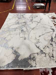 Alfombra Rectangular Moderna Adiva, Hecha a Máquina, Jacquard, de Polipropileno, Yute y Poliéster, Tejida, de Pelo Alto, Gruesa, Resistente a las Manchas, para el Hogar - Product Image 4