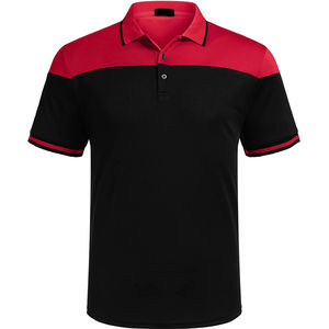 100% algodón, manga corta, antiarrugas, camisetas de hombre Polo Nuevo último diseño Amarillo Negro Polo Cuello Camisetas para hombres OEM - Product Image 4