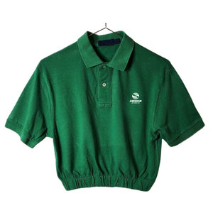 Polos estampados informales de verano de alta calidad, cuello vuelto con logotipo personalizado con decoración de botones, longitud corta y larga, venta al por mayor - Product Image 4