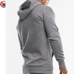 Sweat-shirt à capuche en molleton 100 % coton personnalisé pour homme, vêtements de sport d'hiver, imperméable, respirant, léger, chaud, uni, 3D - Product Image 2