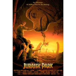 Affiche Jurassic Park, impression offset, graphismes - Product Image 1
