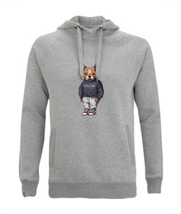 เสื้อฮู้ดสำหรับผู้ชายขนาดใหญ่พิเศษมีซิปรูดซิปแนวสตรีทผ้าคอตตอนสุดหรูปรับแต่งได้ตาม2024 - Product Image 4