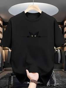 T-shirt à logo personnalisé Tendance Vêtements surdimensionnés pour hommes T-shirts à la mode en coton de haute qualité T-shirt grande taille longue durée Offre Spéciale - Product Image 2