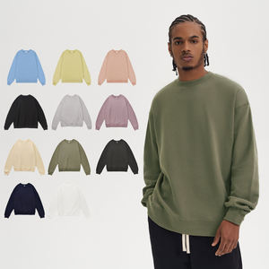 Sweat-shirt à col rond en gros, personnalisé, vierge, lourd, 100% coton, pull oversize, impression de haute qualité, différentes couleurs - Product Image 1
