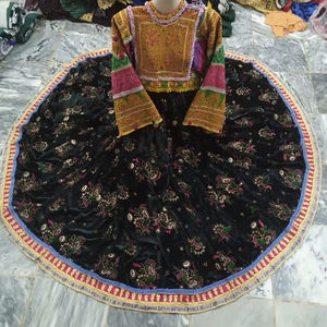 Vestido Afgano Kuchi de la Mejor Calidad para Mujer, Nuevo Diseño, Patrón Sólido, Decoración de Encaje, Fabricación Profesional Informal, Cantidad al por Mayor - Product Image 1