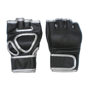 Gants d'entraînement de boxe et de MMA en cuir de vachette à demi-doigts pour hommes - Product Image 1