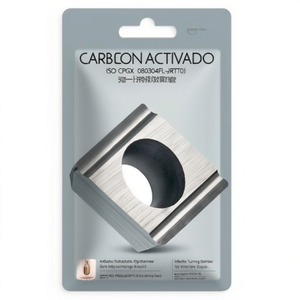 Inserto de Torneado Indexable ISO CPGX 080304FL-JRTT010, Diámetro del Orificio 3.4mm, Gris, Paquete de 10, para Herramientas de Torneado - Product Image 2