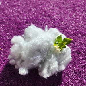 Vietnam White Recycled <b>Polyester</b> Staple Fiber Non-Siliconized 7D/15D 32/64mm Anti-static Anti-Distortion <b>Filling</b> Material ISO - Product Image 1
