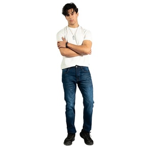 Jeans droits pour hommes sur mesure en gros, technique de lavage à l'acide respirante, taille mi-haute, style décontracté, approvisionnement en vrac du Pakistan - Product Image 5
