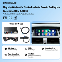 EASYGUARD Boîtier décodeur CarPlay Android Auto sans fil Plug & Play pour BMW E90 E91 E92 E93 E60 E61 X5 E70 X6 E72 2005-2008