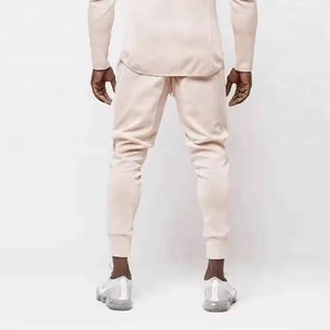 Sudadera con capucha Unisex transpirable de tela de punto de algodón 100% para hombre, chándal con diamantes de imitación, pantalones de chándal tecnológicos, ropa de invierno, patrón sólido - Product Image 6