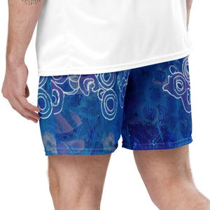 Personalizado 100% poliéster hombres gimnasio en blanco baloncesto malla pantalones cortos 5 pulgadas entrepierna doble capa sublimación liso Streetwear conjuntos sólido - Product Image 2