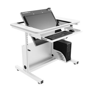 Contemporáneo VersaDesk Revolution Convertible Blanco/Blanco Escritorio de computadora de oficina Extensible y ajustable Altura plegable - Product Image 1