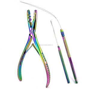 <b>Hair</b> Extension Tools Kit Micro Beads <b>Hair</b> <b>Crimper</b> Waver Pliers With 2-hole <b>Hair</b> Loop Black Color c Types of Needles - Product Image 5