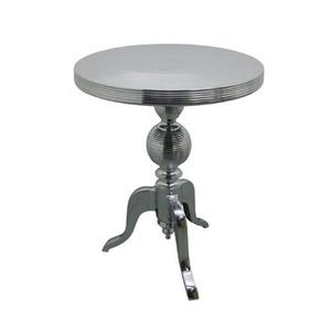 Mesa de café de té, acabado personalizado con tapa de vidrio, estilo clásico, muebles para el hogar, decoración de aluminio, Metal, curvado a mano, decorativo - Product Image 3