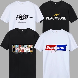 T-shirt homme 100% coton, personnalisé avec logo imprimé, de haute qualité, blanc et uni, collection été - Product Image 5
