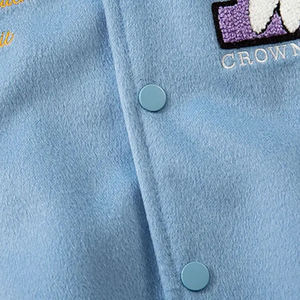 Venta al por mayor OEM hombres de peso pesado de lana de cuero Varsity chaqueta soporte a prueba de viento cálido transpirable capucha invierno más 3XL de largo - Product Image 4