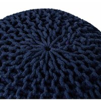 Pouf en macramé noué à la main pouf tricoté pouf en crochet pour tabouret pouf en crochet coussin de siège