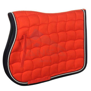 Tapis de selle de cheval Orange sur mesure de qualité supérieure respirant absorbant les chocs Tapis de selle de Dressage Performance d'équitation équestre - Product Image 1