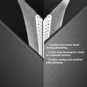 Profilo Angolare in PVC con Fibra di Vetro <span class=keywords><strong>per</strong></span> Sistemi di Isolamento Edilizio - Product Image 3