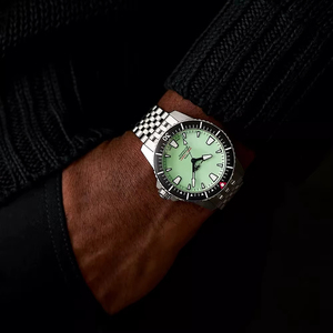 OEM ODM Custom Mechanical Watch Miyota 9039 <b>Automatic</b> 20ATM Diver Sport Style Green Dial 42mm 316L Stainless Steel <b>Wristwatch</b> - Product Image 4