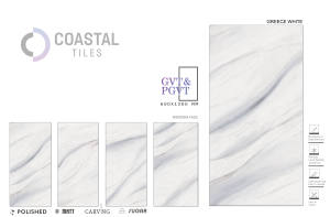 Baldosas hexagonales de porcelana brillante 600x1200mm Diseño moderno Ladrillo refractario Blanco 9mm de espesor - Product Image 5