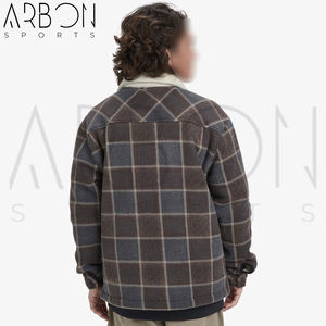 Good Supplier With Own Logo Customized Made Full Zipper Pocket Style Long Sleeve Warm Up Winter Outer Wear Sherpa <b>Fleece</b> Jackets - Product Image 4