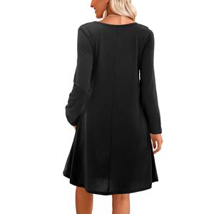 ชุดเดรสแนวสำนักงานสำหรับผู้หญิงชุดเดรสทำงานแขนยาวปานกลางพิมพ์ลายสำหรับผู้หญิงหรูหรา - Product Image 6