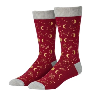 Fashionable Casual Winter Men's Crew <b>Socks</b> Fully Customized Spandex/<b>Polyester</b> Seamless Anti-Slip Solid Color <b>Socks</b> - Product Image 1
