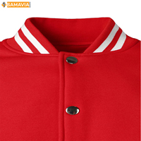 Veste universitaire d'hiver personnalisée SAMAVIA, veste de baseball de collège, bomber en fibre de bambou, veste d'équipe pour hommes, veste de sport scolaire OEM en coton