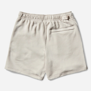 Shorts de plage pour hommes en coton/fibre de bambou, écologiques, personnalisables, couleur unie, impression logo d'équipe, taille élastique polyvalente, séchage rapide - Product Image 2