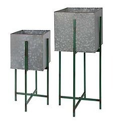 Maceta de Metal Beige moderna con soporte, maceta decorativa para interiores y exteriores, elegante soporte de flores para el hogar, jardín, balcón, vida - Product Image 6