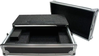Boîtier en aluminium personnalisé, boîtier de glissement de vol en contreplaqué avec support d'ordinateur portable, boîtier de DJ Road