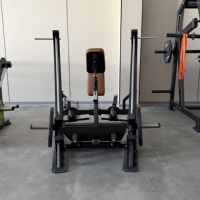 Máquina de remo de doble función PowerX con carga de placas para entrenamiento de fuerza de espalda