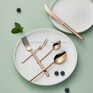 เครื่องใช้บนโต๊ะอาหารสเตนเลสสตีลสีโรสโกลด์18/8 SS ชุดเครื่องใช้บนโต๊ะอาหารช้อนส้อมมีดสำหรับโรงแรมในบ้าน - Product Image 4