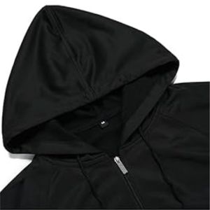 Nueva moda para hombre, ropa deportiva de calle, estampado de otoño, informal, ecológico, transpirable, Spandex/algodón, conjunto de Sudadera con capucha, chándal sólido - Product Image 4