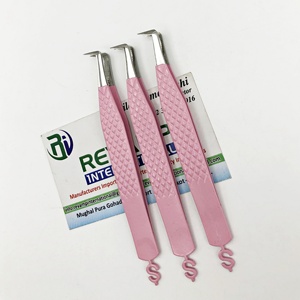 Free Custom Logo Lash <b>Tweezers</b> Volume 90 Degree <b>Eyelash</b> <b>Tweezers</b> Fiber Tip Private Label CNC Customised <b>Tweezers</b> for <b>Eyelash</b> - Product Image 3