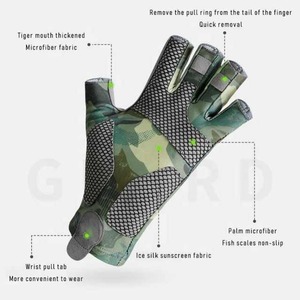 Guantes para deportes al aire libre resistentes a los arañazos, guantes de pesca de Pakistán a la venta, guantes de pesca sublimados personalizados - Product Image 3