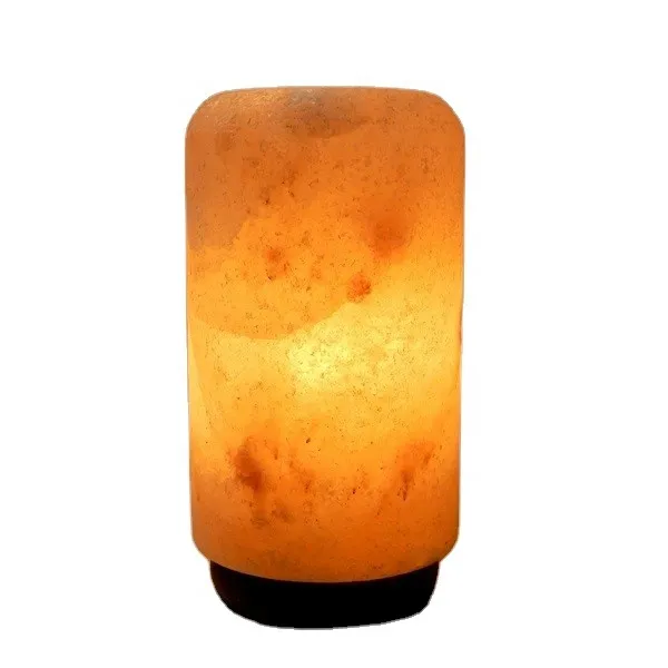 Himalayan Lamp Met De Hand Gesneden Himalayan Cilinder Usb Kristallen Steenzoutlamp Van Natuurlijk Roze Zout Voor Beste Cadeau Doeleinden Hot Sale