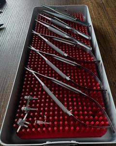 ชุดเครื่องมือจักษุวิทยาขนาดเล็ก 10 ชิ้น ทำจากเหล็กกล้าไร้สนิมเยอรมัน กรรไกร คีมตัดเยื่อแก้วตา พร้อมถาด ชุดผ่าตัดตา - Product Image 4